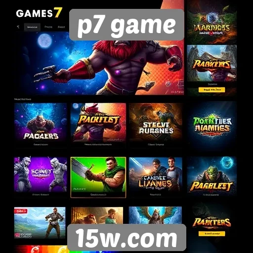 Evolução do design do p7 game em comparação a outros sites